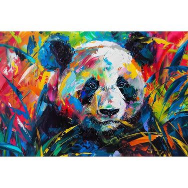 Colourful Panda canvas